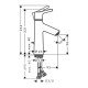 Смеситель для раковины Hansgrohe Talis S 100, LowFlow 3,5 л /мин;, однорычажный, со сливным гарнитуром 72024000, хром Смеситель для раковины Hansgrohe Talis S 100, LowFlow 3,5 л /мин;, однорычажный, со сливным гарнитуром 72024000, хром