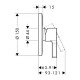Смеситель hansgrohe Metris S для душа 31665000, хром Смеситель hansgrohe Metris S для душа 31665000, хром