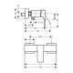 Смеситель hansgrohe Metropol для душа 32560700, матовый белый