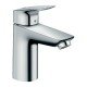 Смеситель для раковины Hansgrohe Logis 100, однорычажный, CoolStart, без сливного набора 71103000, хром