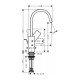 Смеситель hansgrohe Vivenis для раковины75030670, матовый черный