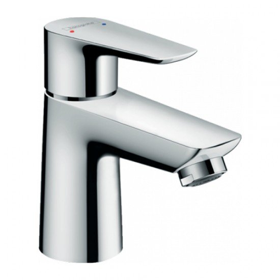 Смеситель для раковины 80, однорычажный, со сливным клапаном push-open Hansgrohe 71701000, хром Смеситель для раковины 80, однорычажный, со сливным клапаном push-open Hansgrohe 71701000, хром