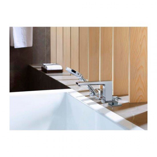 Смеситель hansgrohe Metropol на борт ванны 74552000, хром Смеситель hansgrohe Metropol на борт ванны 74552000, хром