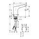 Смеситель hansgrohe Focus Electronic для раковины 31173000, хром