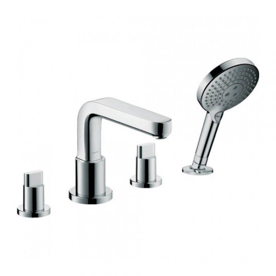 Смеситель hansgrohe Metris S на край ванны, на 4 отверстия 31443000, хром Смеситель hansgrohe Metris S на край ванны, на 4 отверстия 31443000, хром