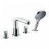 Смеситель hansgrohe Metris S на край ванны, на 4 отверстия 31443000, хром