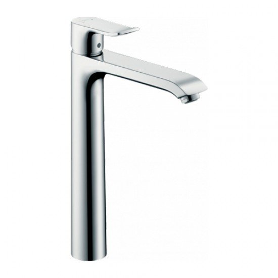 Смеситель hansgrohe Metris для раковины в форме таза со сливным гарнитуром 31082000, хром