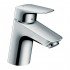 Смеситель для раковины Hansgrohe 70, однорычажный, с металлическим сливным гарнитуром 71170000, хром