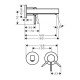 Смеситель hansgrohe Finoris для раковины 76051670, матовый черный
