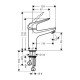 Смеситель для раковины Hansgrohe 100, однорычажный, со сливным клапаном Push-Open, для водонагревателей, открытого типа 71036000, хром