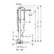 Смеситель для ванны, напольный, однорычажный, с рукояткой-петлей Hansgrohe 74532000, хром Смеситель для ванны, напольный, однорычажный, с рукояткой-петлей Hansgrohe 74532000, хром