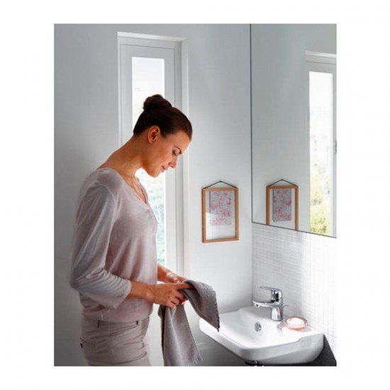 Смеситель для раковины 70, однорычажный, без сливного набора Hansgrohe 71021000, хром