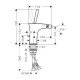 Смеситель hansgrohe PuraVida для биде 15270000, хром