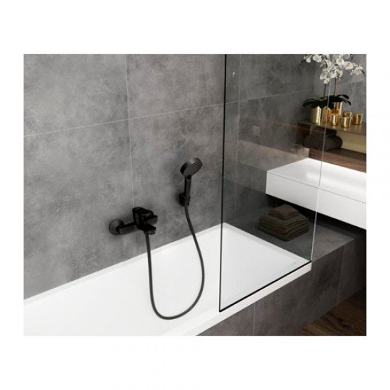 Смеситель для ванны однорычажный Hansgrohe Vernis Blend 71440670, матовый черный