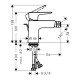 Смеситель hansgrohe Talis E для биде 71720340, шлифованный черный хром
