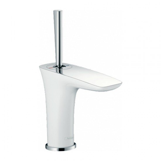 Смеситель hansgrohe PuraVida для маленькой раковины 15075400, белый/хром Смеситель hansgrohe PuraVida для маленькой раковины 15075400, белый/хром