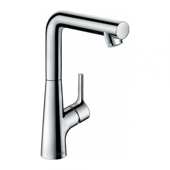 Смеситель hansgrohe Talis S для раковины с поворотным изливом и сливным гарнитуром 72105000, хром
