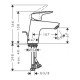 Смеситель для раковины Hansgrohe Logis 70, LowFlow 3,5 л / мин;, со сливным гарнитуром 71078000, хром Смеситель для раковины Hansgrohe Logis 70, LowFlow 3,5 л / мин;, со сливным гарнитуром 71078000, хром