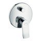 Смеситель для ванны Hansgrohe Metris, однорычажный, СМ, со встроенной защитной комбинацией в соот. с EN1717 31487000, хром