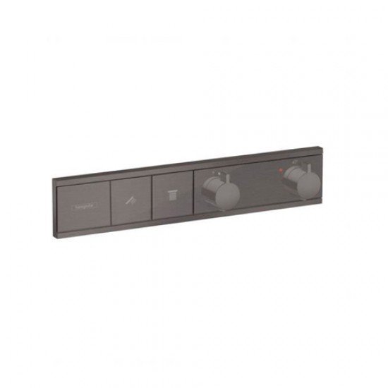Термостат, скрытого монтажа, для 2 потребителей; , Hansgrohe 15380340, шлифованный черный хром Термостат, скрытого монтажа, для 2 потребителей; , Hansgrohe 15380340, шлифованный черный хром