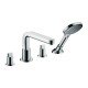 Смеситель на край ванны Hansgrohe Metris S, на 4 отверстия, излив 22 см. 31447000, хром