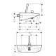 Смеситель hansgrohe PuraVida для ванны 15472000, хром