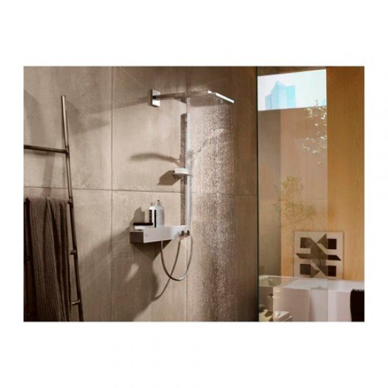 Термостат hansgrohe ShowerTablet 600 для душа на 2 потребителя, 13108400, белый/хром Термостат hansgrohe ShowerTablet 600 для душа на 2 потребителя, 13108400, белый/хром