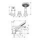 Смеситель Hansgrohe Metropol на край ванны, на 3 отверстия 32550000, хром Смеситель Hansgrohe Metropol на край ванны, на 3 отверстия 32550000, хром
