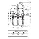 Смеситель hansgrohe Logis для раковины на 3 отверстия со сливным гарнитуром 71133000, хром
