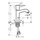 Смеситель hansgrohe Metropol Classic для раковины 31301000, хром