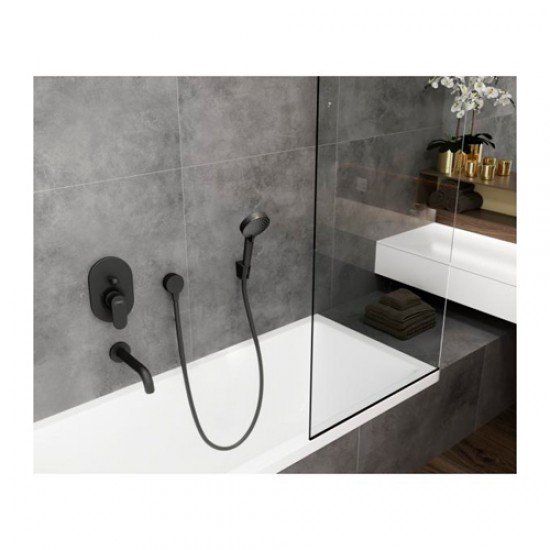 Смеситель для ванны Hansgrohe Vernis Blend 71449670, матовый черный Смеситель для ванны Hansgrohe Vernis Blend 71449670, матовый черный