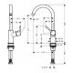 Смеситель hansgrohe Talis для раковины с фиксированным изливом и сливным клапаном Push-Open 32080000, хром Смеситель hansgrohe Talis для раковины с фиксированным изливом и сливным клапаном Push-Open 32080000, хром