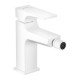Смеситель hansgrohe Metropol для биде, однорычажный, со сливным клапаном Push-Open 32520700, матовый белый Смеситель hansgrohe Metropol для биде, однорычажный, со сливным клапаном Push-Open 32520700, матовый белый