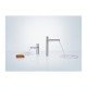 Смеситель hansgrohe Talis Select E для раковины с высоким изливом и сливным гарнитуром 71752000, хром