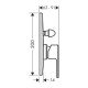 Смеситель для ванны однорычажный Hansgrohe Vernis Shape 71458670, матовый черный