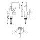 Смеситель hansgrohe Metropol для раковины 74511000, хром