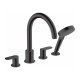 Смеситель на край ванны на 4 отверстия Hansgrohe Vernis Blend 71456670, матовый черный Смеситель на край ванны на 4 отверстия Hansgrohe Vernis Blend 71456670, матовый черный