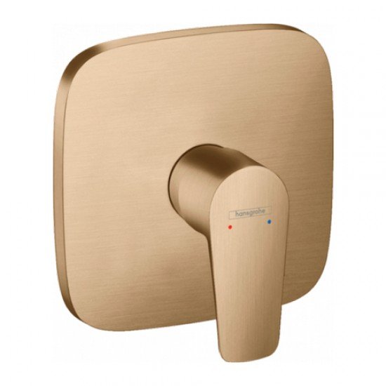 Смеситель hansgrohe Talis E для душа однорычажный, СМ 71765140, шлифованная бронза