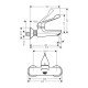 Смеситель hansgrohe Novus для ванны 71923000, хром