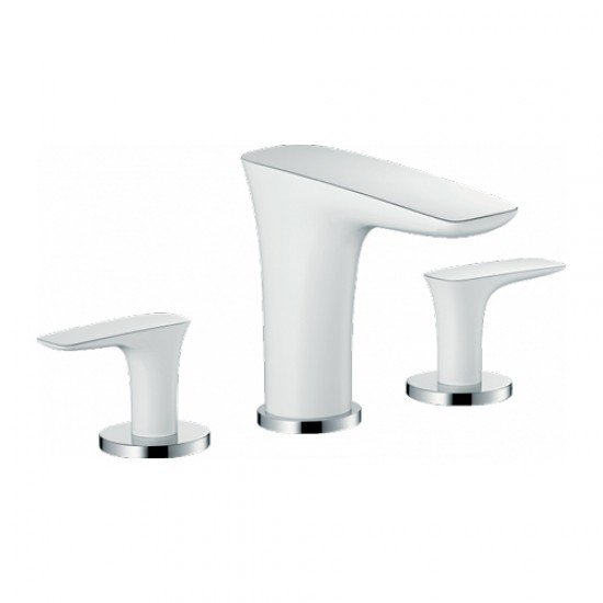 Смеситель hansgrohe PuraVida для раковины 15073400, белый/хром Смеситель hansgrohe PuraVida для раковины 15073400, белый/хром