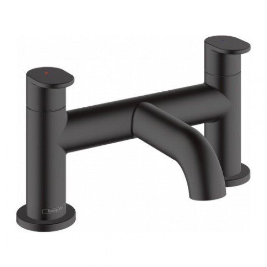 Смеситель для ванны на 2 отверстия Hansgrohe Vernis Blend 71442670, матовый черный Смеситель для ванны на 2 отверстия Hansgrohe Vernis Blend 71442670, матовый черный