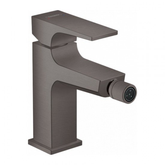 Смеситель hansgrohe Metropol для биде с донным клапаном Push-Open, 32520340, шлифованный черный хром Смеситель hansgrohe Metropol для биде с донным клапаном Push-Open, 32520340, шлифованный черный хром
