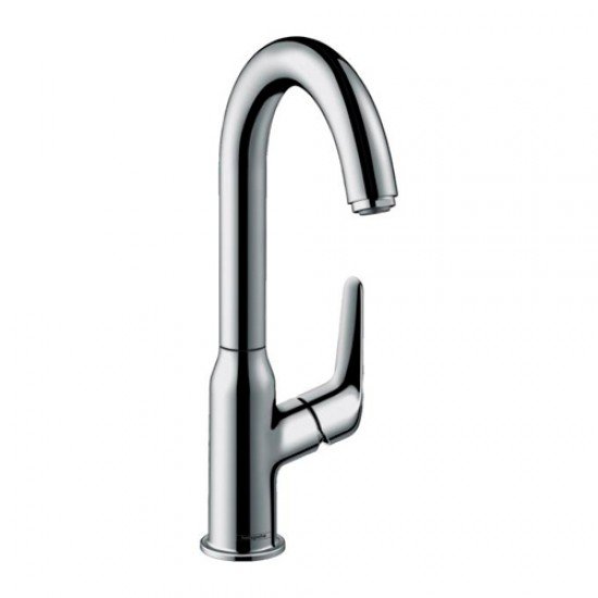 Смеситель для раковины hansgrohe Novus однорычажный со сливным гарнитуром, 71126000, хром Смеситель для раковины hansgrohe Novus однорычажный со сливным гарнитуром, 71126000, хром