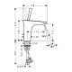 Смеситель hansgrohe PuraVida для раковины 15074400, белый/хром Смеситель hansgrohe PuraVida для раковины 15074400, белый/хром