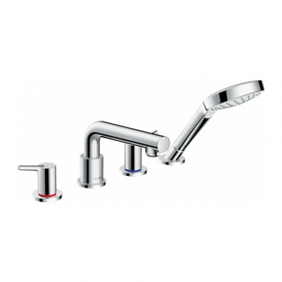Смеситель на край ванны, на 4 отверстия Hansgrohe 72418000, хром Смеситель на край ванны, на 4 отверстия Hansgrohe 72418000, хром