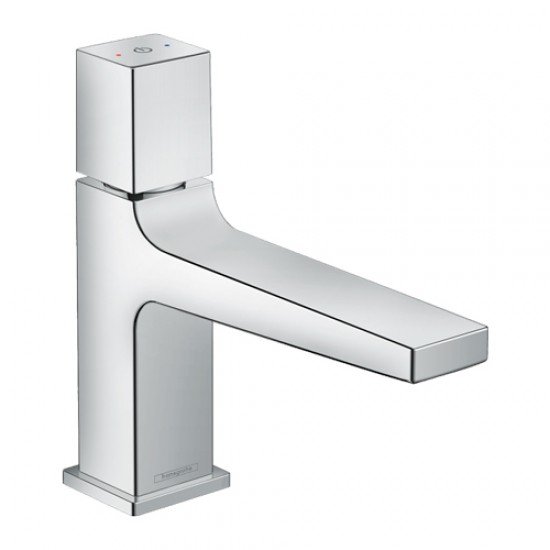Смеситель для раковины Hansgrohe Metropol 100, с рукояткой Select, со сливным клапаном Push-Open 32570000, хром