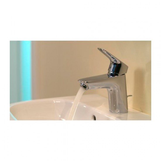 Смеситель hansgrohe Logis для раковины со сливным гарнитуром 71070000, хром Смеситель hansgrohe Logis для раковины со сливным гарнитуром 71070000, хром