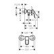Смеситель hansgrohe Logis loop для душа 71247000, хром