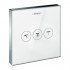 ShowerSelect Glass Модуль ShowerSelect с 3 запорными клапанами 15736400, белый/хром