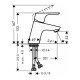 Смеситель hansgrohe Focus E2 для раковины 31733000, хром Смеситель hansgrohe Focus E2 для раковины 31733000, хром